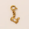 Stainless Steel Marine Life Fashion Pendant With Furnace Vacuum Plating And 18K Gold Color Preservation