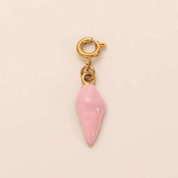 Stainless Steel Marine Life Fashion Pendant With Furnace Vacuum Plating And 18K Gold Color Preservation