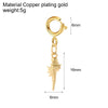 Stainless Steel Marine Life Fashion Pendant With Furnace Vacuum Plating And 18K Gold Color Preservation
