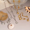 Stainless Steel Marine Life Pendant Necklace Bracelet Anklet Jewelry With Electroplating And Cross Chain