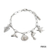 Stainless Steel Marine Life Pendant Necklace Bracelet Anklet Jewelry With Electroplating And Cross Chain