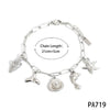 Stainless Steel Marine Life Pendant Necklace Bracelet Anklet Jewelry With Electroplating And Cross Chain