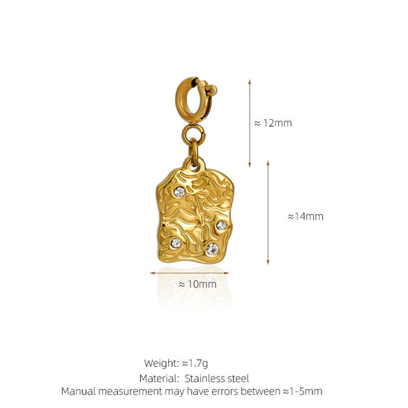 Stainless Steel Marine Life Starfish Shell Conch Love Cross Pendant Necklace Accessories With Electroplating Animal Zodiac Design