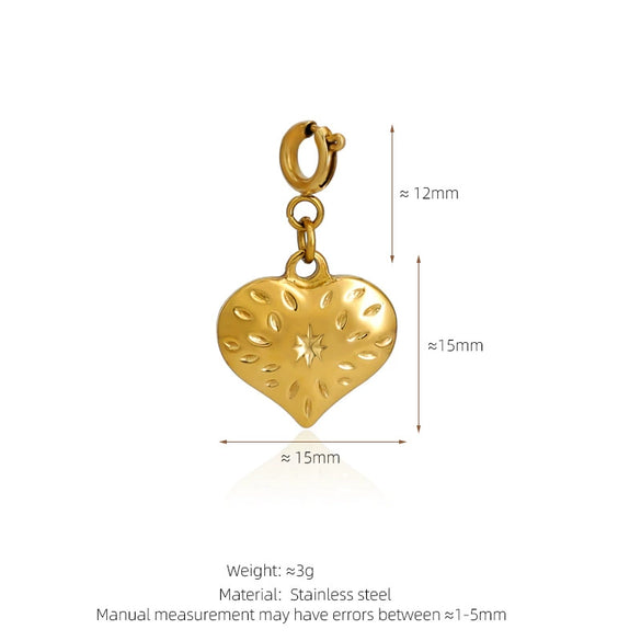 Stainless Steel Marine Life Starfish Shell Conch Love Cross Pendant Necklace Accessories With Electroplating Animal Zodiac Design