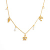 Stainless Steel Marine Series Light Luxury Elegant Clavicle Chain Necklace With Animal Zodiac Ushaped Pendant And O Word Chain Electroplating