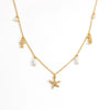 Stainless Steel Marine Series Light Luxury Elegant Clavicle Chain Necklace With Animal Zodiac Ushaped Pendant And O Word Chain Electroplating