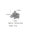 Stainless Steel Marine Series Shell Conch Sea Star Jewelry Accessories Pendant With Electroplating