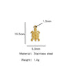 Stainless Steel Marine Series Shell Conch Sea Star Jewelry Accessories Pendant With Electroplating