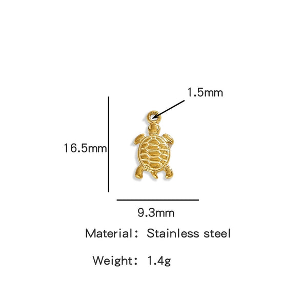 Stainless Steel Marine Series Shell Conch Sea Star Jewelry Accessories Pendant With Electroplating