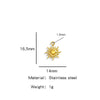 Stainless Steel Marine Series Shell Conch Sea Star Jewelry Accessories Pendant With Electroplating