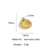 Stainless Steel Marine Series Shell Conch Sea Star Jewelry Accessories Pendant With Electroplating