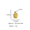 Stainless Steel Marine Series Shell Conch Sea Star Jewelry Accessories Pendant With Electroplating