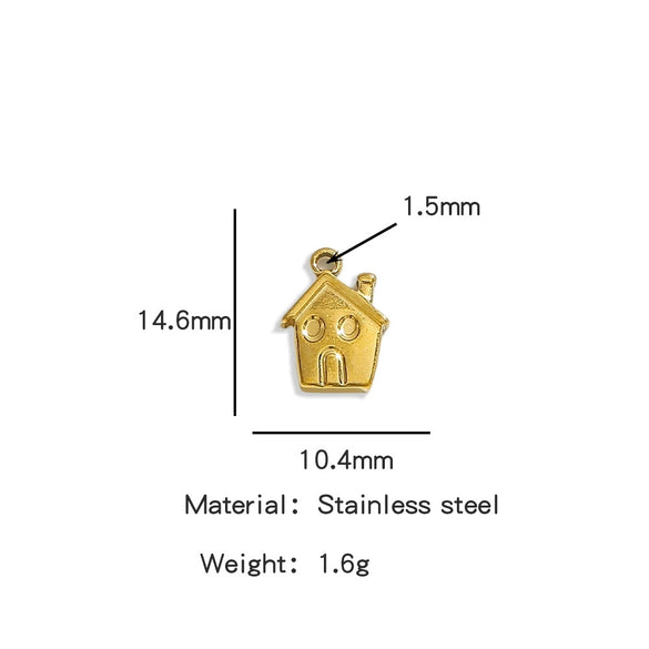 Stainless Steel Marine Series Shell Conch Sea Star Jewelry Accessories Pendant With Electroplating