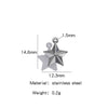 Stainless Steel Marine Series Shell Conch Sea Star Jewelry Accessories Pendant With Electroplating