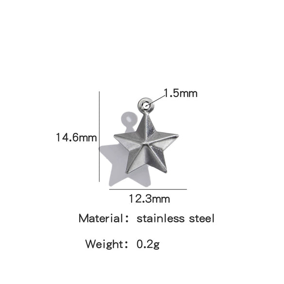 Stainless Steel Marine Series Shell Conch Sea Star Jewelry Accessories Pendant With Electroplating