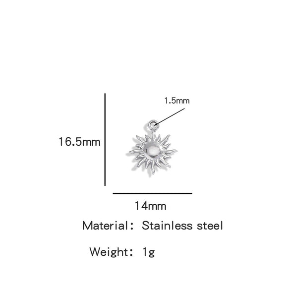 Stainless Steel Marine Series Shell Conch Sea Star Jewelry Accessories Pendant With Electroplating