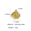 Stainless Steel Marine Series Shell Conch Sea Star Jewelry Accessories Pendant With Electroplating