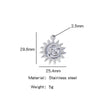 Stainless Steel Marine Series Shell Conch Sea Star Jewelry Accessories Pendant With Electroplating