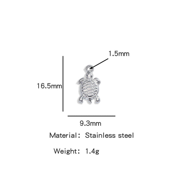 Stainless Steel Marine Series Shell Conch Sea Star Jewelry Accessories Pendant With Electroplating