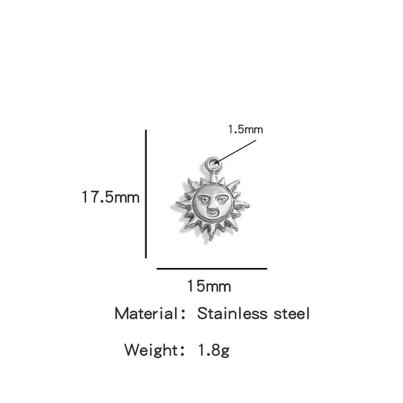 Stainless Steel Marine Series Shell Conch Sea Star Jewelry Accessories Pendant With Electroplating