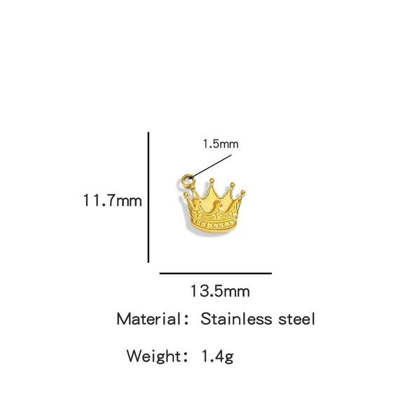 Stainless Steel Marine Series Shell Conch Sea Star Jewelry Accessories Pendant With Electroplating