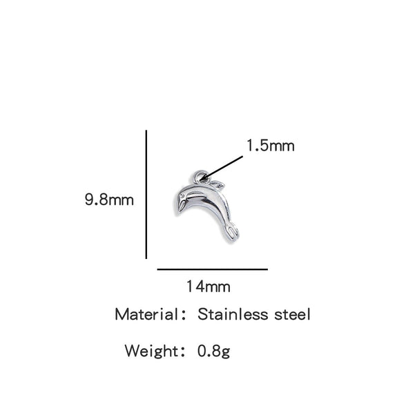 Stainless Steel Marine Series Shell Conch Sea Star Jewelry Accessories Pendant With Electroplating