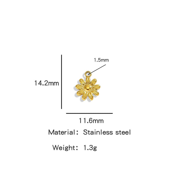 Stainless Steel Marine Series Shell Conch Sea Star Jewelry Accessories Pendant With Electroplating