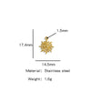 Stainless Steel Marine Series Shell Conch Sea Star Jewelry Accessories Pendant With Electroplating