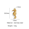 Stainless Steel Marine Series Shell Conch Sea Star Jewelry Accessories Pendant With Electroplating