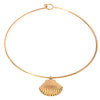 Stainless Steel Marine Shell Pendant Collar Natural Retro Fashion Women's