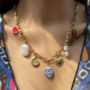 Stainless Steel Marine Style Heart Shape Electroplated Pendant Necklace Jewelry