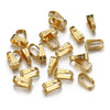 Stainless Steel Melon Buckle Golden Glossy Embossed Diy Necklace Accessories Electroplated