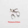 Stainless Steel Melon Buckle Jewelry Accessories Diy Handmade Pendant Button Interface With Electroplating