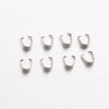 Stainless Steel Melon Buckle Jewelry Accessories Diy Handmade Pendant Button Interface With Electroplating