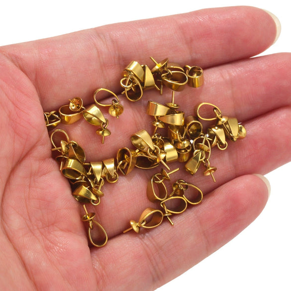 Stainless Steel Melon Shaped Buckle Pendant Jewelry Accessories With Electroplating