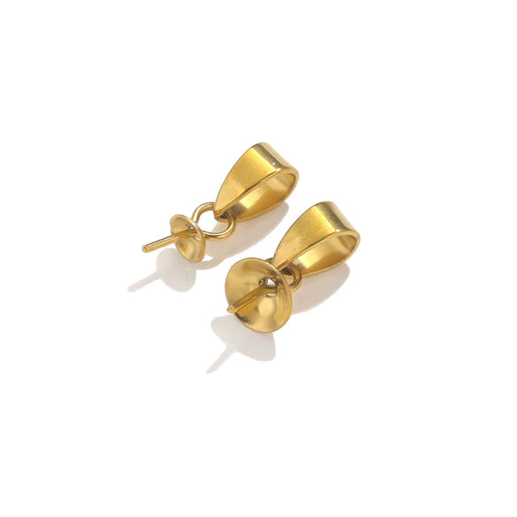 Stainless Steel Melon Shaped Buckle Pendant Jewelry Accessories With Electroplating