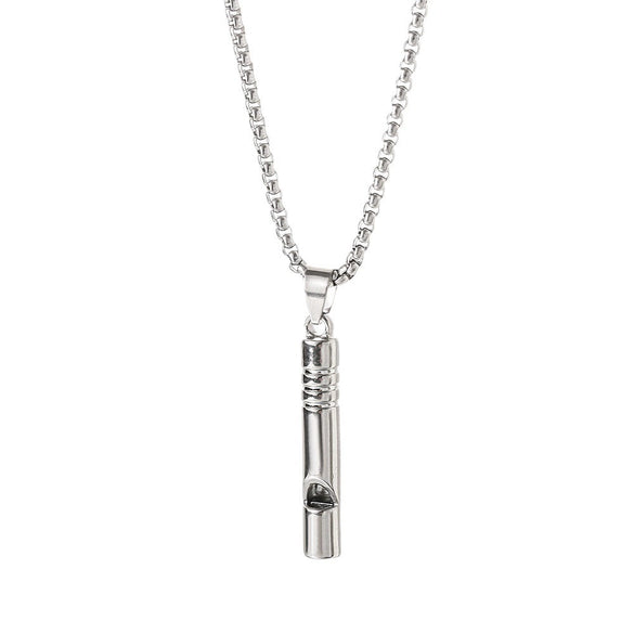 Stainless Steel Men's Hip Hop Playing Card Flush Pendant With Alloy Pendant And Woolen Chain Electroplated Trendy Necklace Jewelry