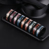 Stainless Steel Men's Rings With Dragon And Zodiac Pattern Luminous Colors Popular Jewelry