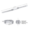 Stainless Steel Mesh Curved Laser Engraved Electroplated Fashion Bracelet