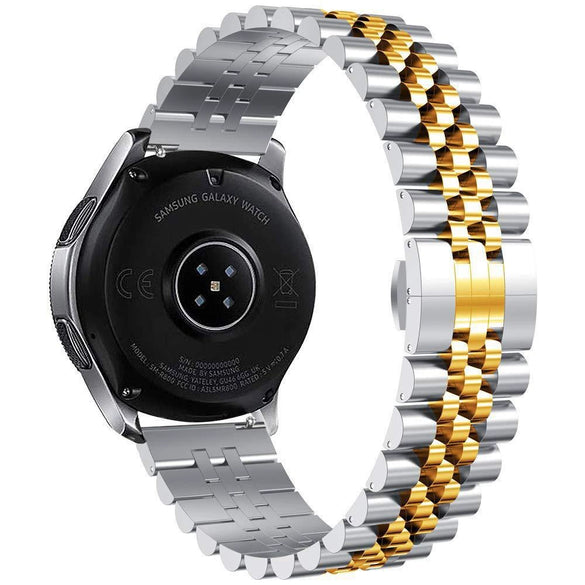 Stainless Steel Metal Watch Strap With Butterfly Buckle For Apple Watch Samsung Huawei Wristband