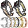 Stainless Steel Metal Watch Strap With Butterfly Buckle For Apple Watch Samsung Huawei Wristband