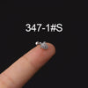 Stainless Steel Microinlaid Zircon Screw Ball Ear Nail Electroplated Fashion Earrings