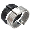 Stainless Steel Milanese Watch Strap With Buckle Geometric Style For Smart Watches