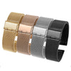 Stainless Steel Milanese Watch Strap With Buckle Geometric Style For Smart Watches