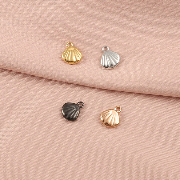 Stainless Steel Mini Electric Throw Pendant Marine Series Shell Whale Cartoon Animal Diy Jewelry Accessories
