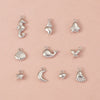 Stainless Steel Mini Electric Throw Pendant Marine Series Shell Whale Cartoon Animal Diy Jewelry Accessories