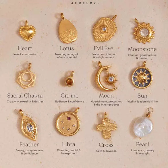 Stainless Steel Mini Elephant Lotus Heart Pendant Necklace Vacuum Plated 18K Gold Color Preservation
