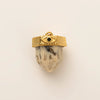 Stainless Steel Mini Elephant Lotus Heart Pendant Necklace Vacuum Plated 18K Gold Color Preservation