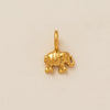 Stainless Steel Mini Elephant Lotus Heart Pendant Necklace Vacuum Plated 18K Gold Color Preservation