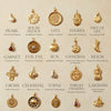 Stainless Steel Mini Elephant Lotus Heart Pendant Necklace Vacuum Plated 18K Gold Color Preservation